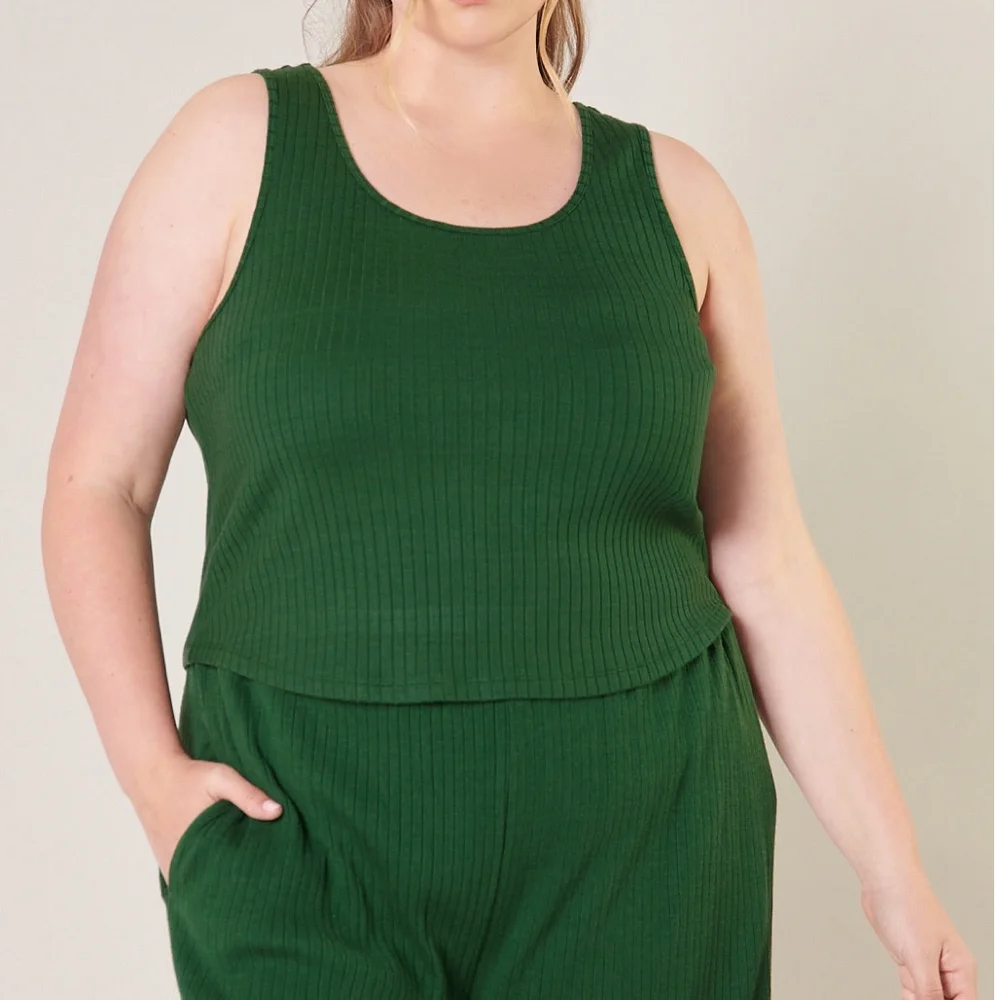 LAST 1❗️SUGARLIPS Curvy Plus Size 2-Piece Pants Set - Picture 3 of 7